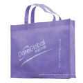 Fold Over Reinforced Die Cut Handle Pp Non Woven Carrier Bags / Plain Or 1-8 Color Printed